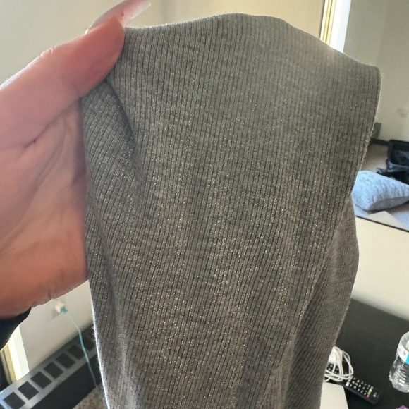 Skims Heather Gray Sparkle Sleeveless Maxi Dress - NWT - Picture 2 of 3